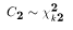 $C_2 \sim \chi^2_{k2}$